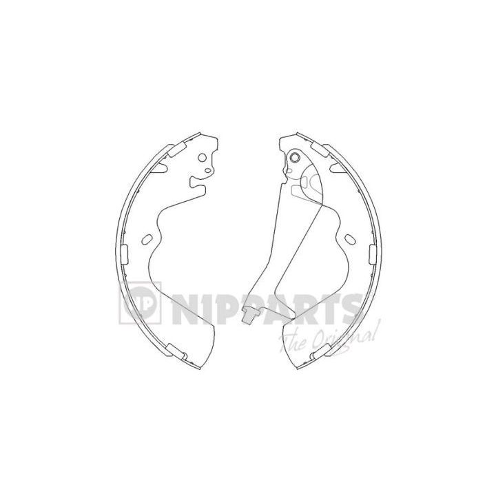 Stabdžių trinkelių komplektas NIPPARTS J3500515