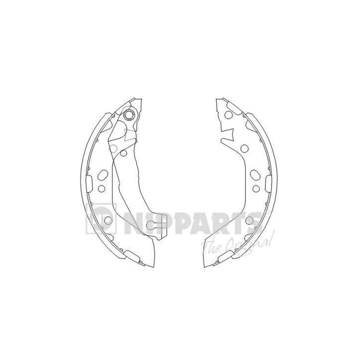 Stabdžių trinkelių komplektas NIPPARTS J3500516