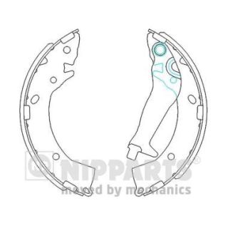 Stabdžių trinkelių komplektas NIPPARTS J3500524