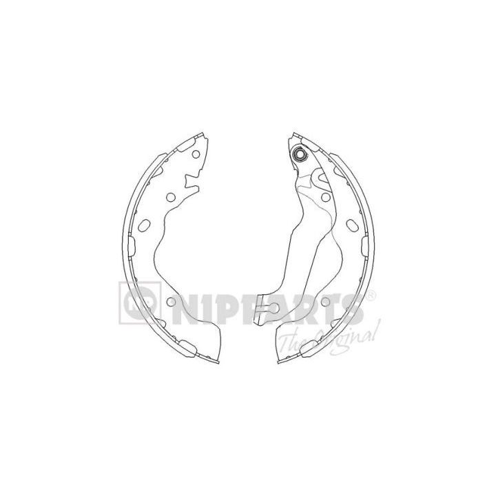 Stabdžių trinkelių komplektas NIPPARTS J3500525