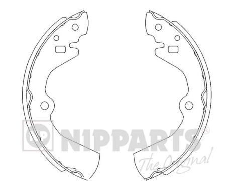 Stabdžių trinkelių komplektas NIPPARTS J3501034