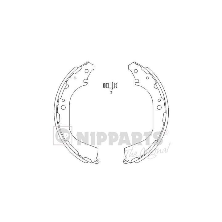 Stabdžių trinkelių komplektas NIPPARTS J3501045