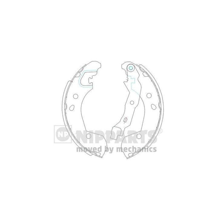 Stabdžių trinkelių komplektas NIPPARTS J3501055