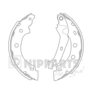 Stabdžių trinkelių komplektas NIPPARTS J3501056