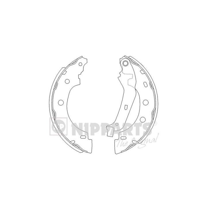 Stabdžių trinkelių komplektas NIPPARTS J3501056