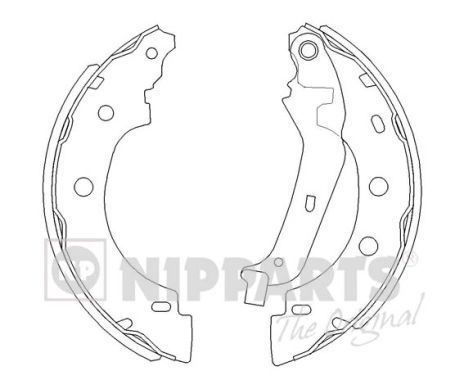 Stabdžių trinkelių komplektas NIPPARTS J3501056