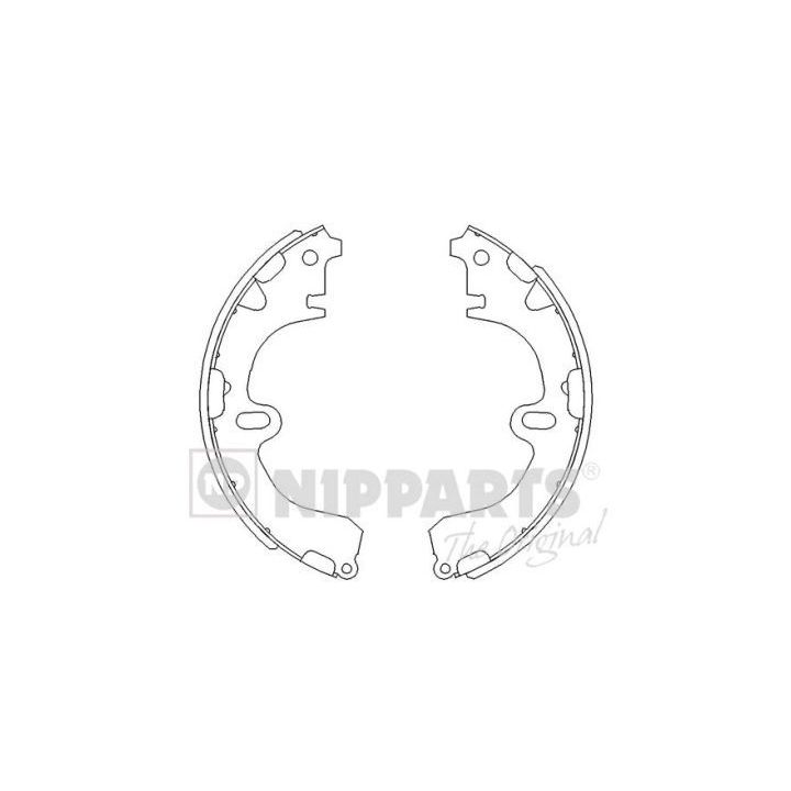 Stabdžių trinkelių komplektas NIPPARTS J3502001