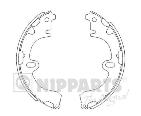Stabdžių trinkelių komplektas NIPPARTS J3502001