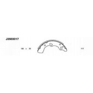 Stabdžių trinkelių komplektas NIPPARTS J3503017