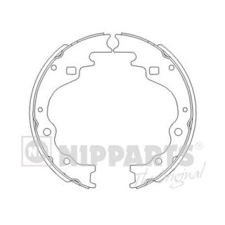 Stabdžių trinkelių komplektas NIPPARTS J3503025