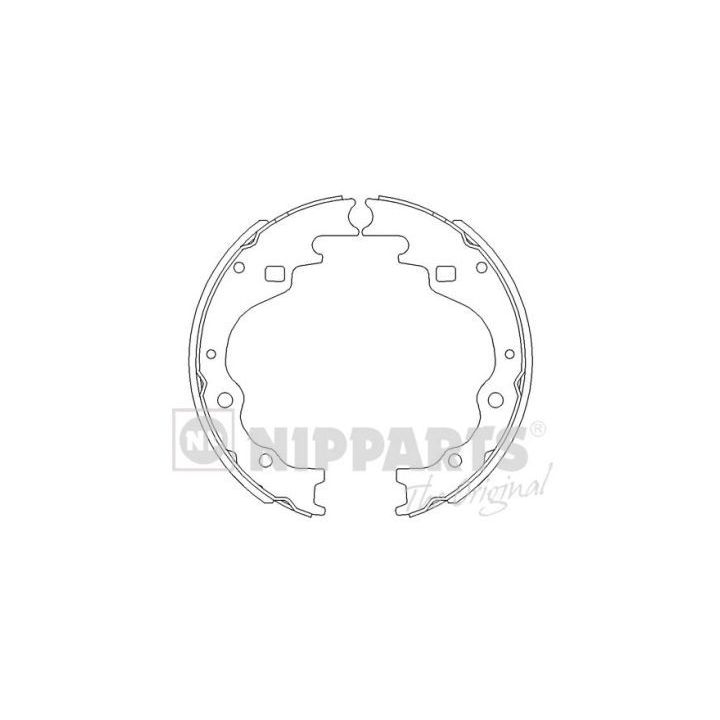 Stabdžių trinkelių komplektas NIPPARTS J3503025
