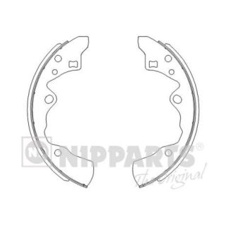 Stabdžių trinkelių komplektas NIPPARTS J3503029