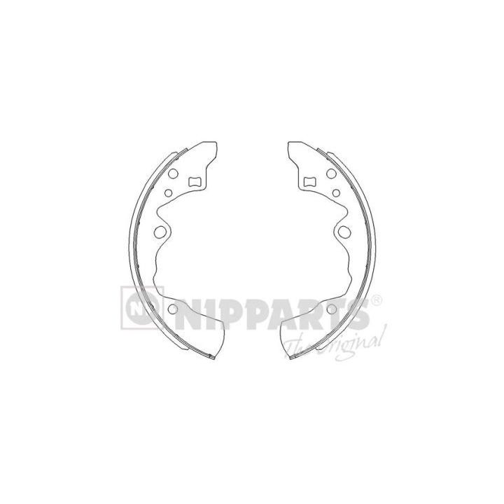 Stabdžių trinkelių komplektas NIPPARTS J3503029