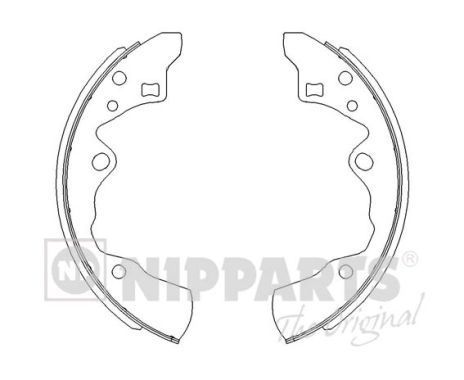 Stabdžių trinkelių komplektas NIPPARTS J3503029