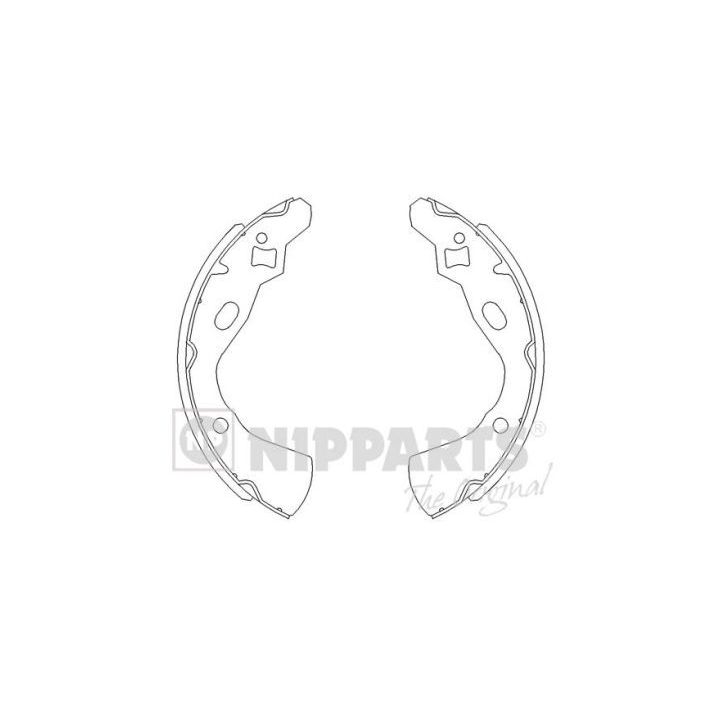 Stabdžių trinkelių komplektas NIPPARTS J3503030