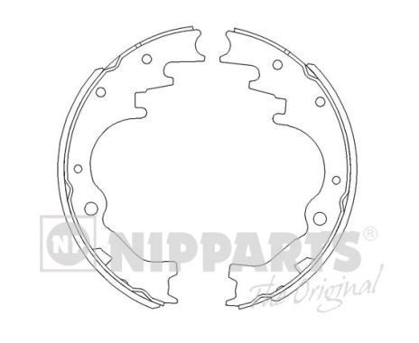 Stabdžių trinkelių komplektas NIPPARTS J3503033