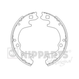 Stabdžių trinkelių komplektas NIPPARTS J3503034