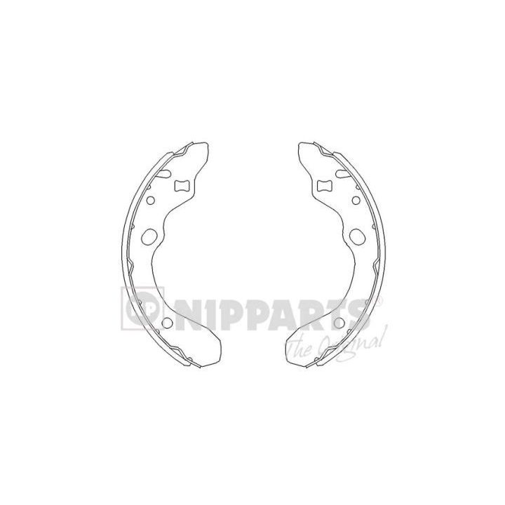 Stabdžių trinkelių komplektas NIPPARTS J3503036