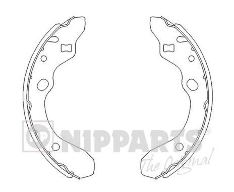 Stabdžių trinkelių komplektas NIPPARTS J3503036