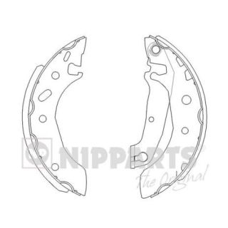 Stabdžių trinkelių komplektas NIPPARTS J3503038