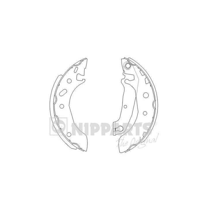 Stabdžių trinkelių komplektas NIPPARTS J3503038