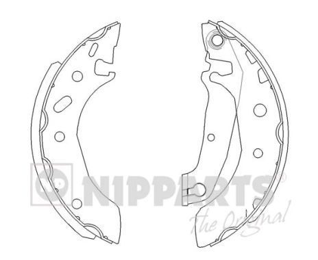 Stabdžių trinkelių komplektas NIPPARTS J3503038