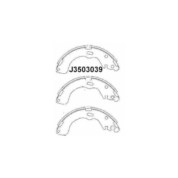 Stabdžių trinkelių komplektas NIPPARTS J3503039