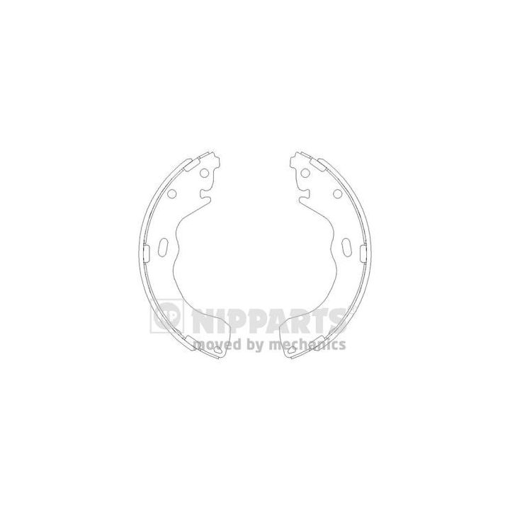 Stabdžių trinkelių komplektas NIPPARTS J3503040