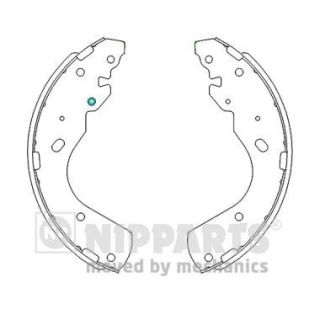 Stabdžių trinkelių komplektas NIPPARTS J3503051