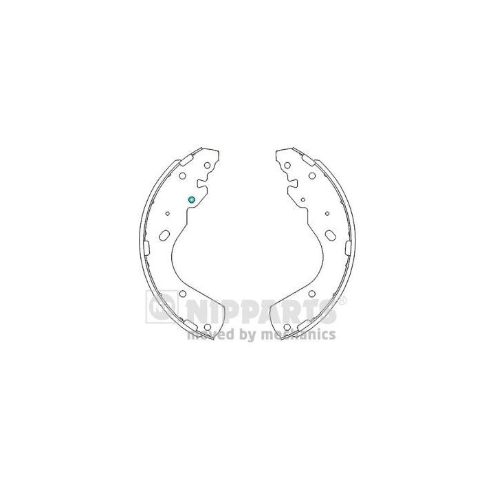 Stabdžių trinkelių komplektas NIPPARTS J3503051