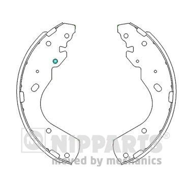 Stabdžių trinkelių komplektas NIPPARTS J3503051