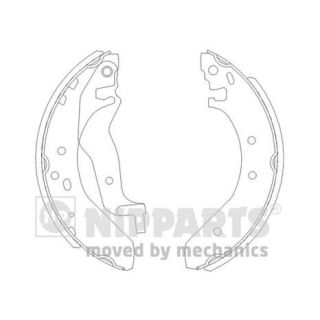 Stabdžių trinkelių komplektas NIPPARTS J3504015