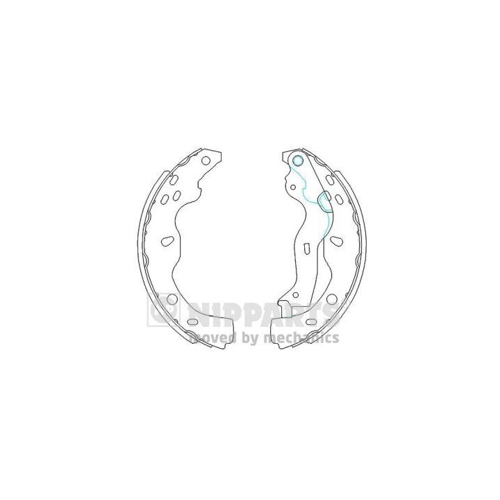 Stabdžių trinkelių komplektas NIPPARTS N3508029