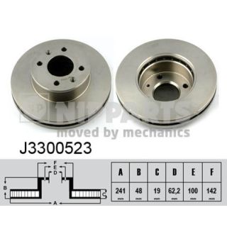 Stabdžių diskas NIPPARTS J3300523