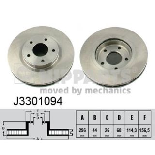 Stabdžių diskas NIPPARTS J3301094