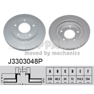 Stabdžių diskas NIPPARTS J3303048P