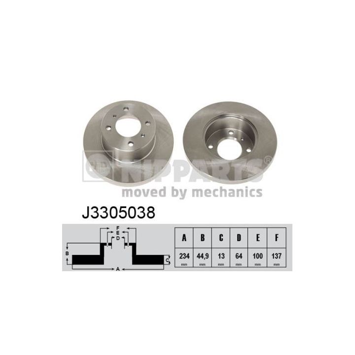 Stabdžių diskas NIPPARTS J3305038