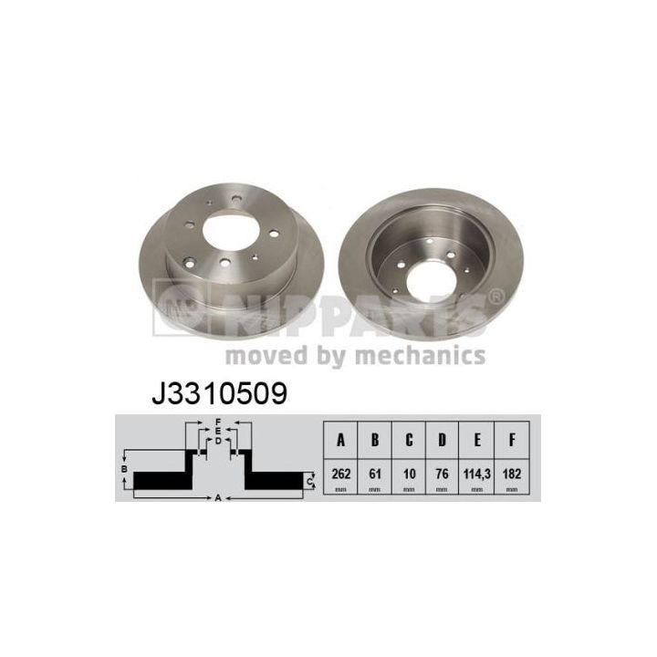 Stabdžių diskas NIPPARTS J3310509