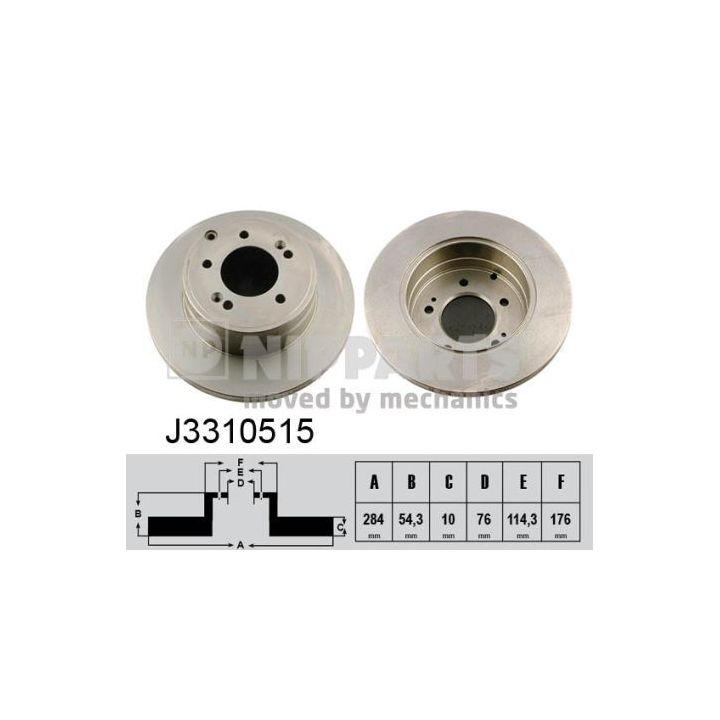 Stabdžių diskas NIPPARTS J3310515