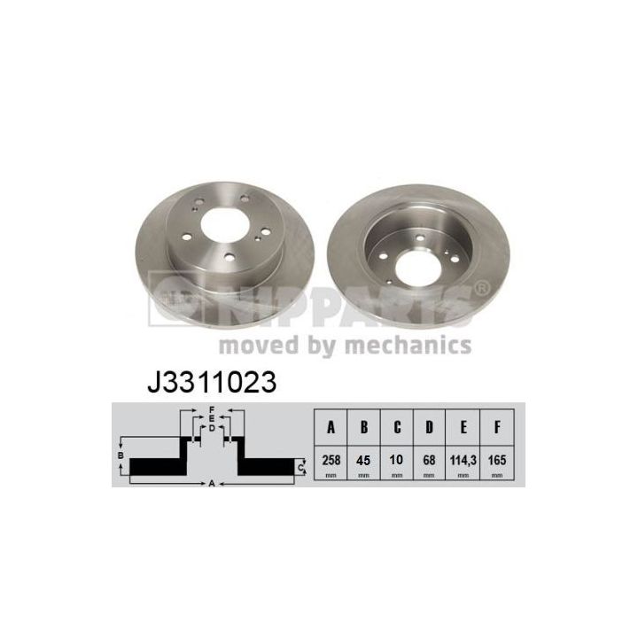 Stabdžių diskas NIPPARTS J3311023