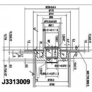 Stabdžių diskas NIPPARTS J3313009