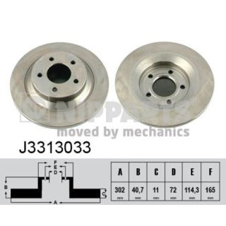 Stabdžių diskas NIPPARTS J3313033
