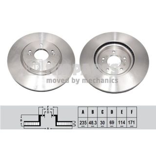 Stabdžių diskas NIPPARTS N3300323