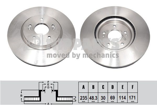 Stabdžių diskas NIPPARTS N3300323