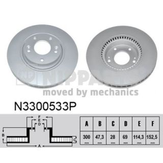 Stabdžių diskas NIPPARTS N3300533P