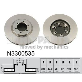 Stabdžių diskas NIPPARTS N3300535