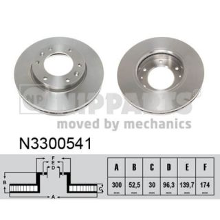 Stabdžių diskas NIPPARTS N3300541