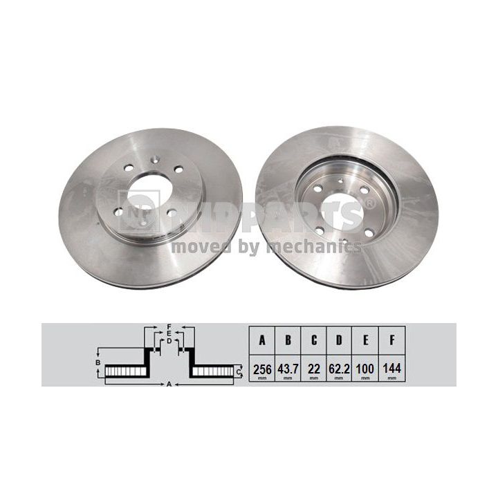 Stabdžių diskas NIPPARTS N3300553