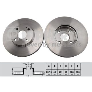 Stabdžių diskas NIPPARTS N3303103