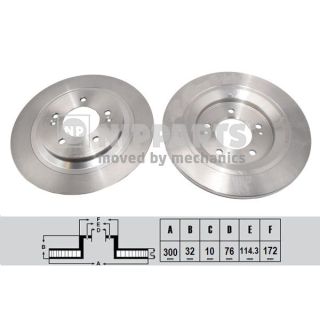 Stabdžių diskas NIPPARTS N3310311